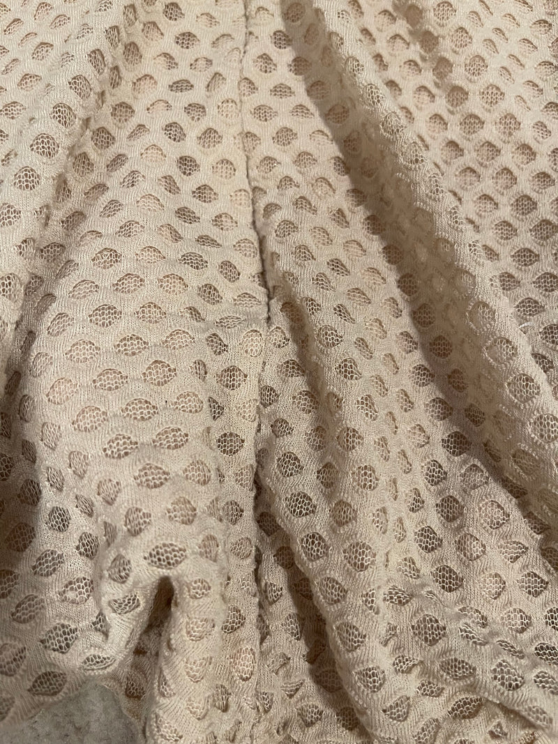 Catalina Dress - Nude Crochet ( Slight Imperfection.. please see pictures for reference ) *marked as imperfect, no returns